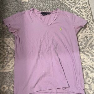 ralph lauren v neck shirt (little stain but not really noticeable)